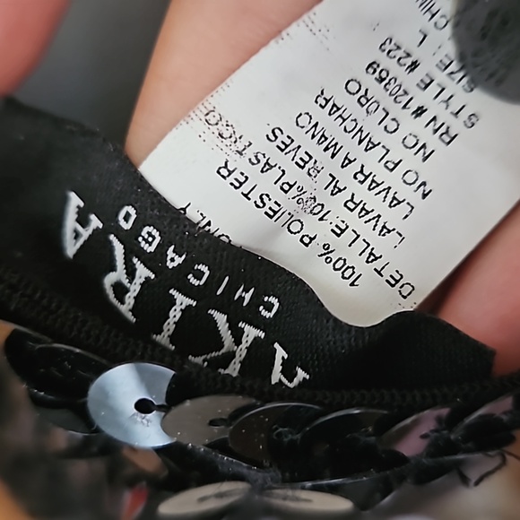 Akira Chicago Black Sequin Sleeveless Party Dress - Picture 4 of 4